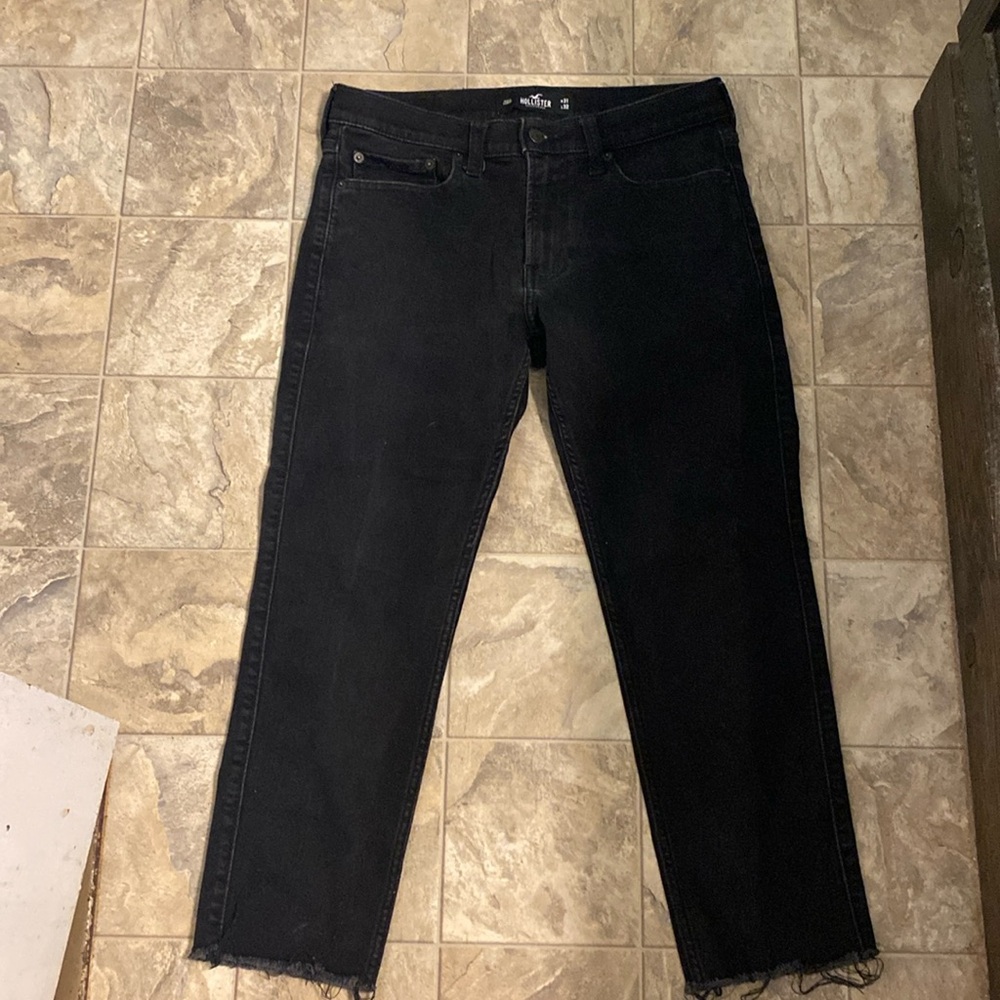 Hollister Men’s Black Skinny Fit Advance Stretch Denim Jeans Size 30x32